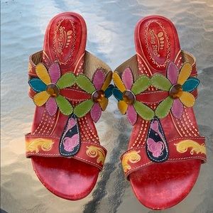 Spring Step Sandals Papaya Sandals Very Arty Sz 37